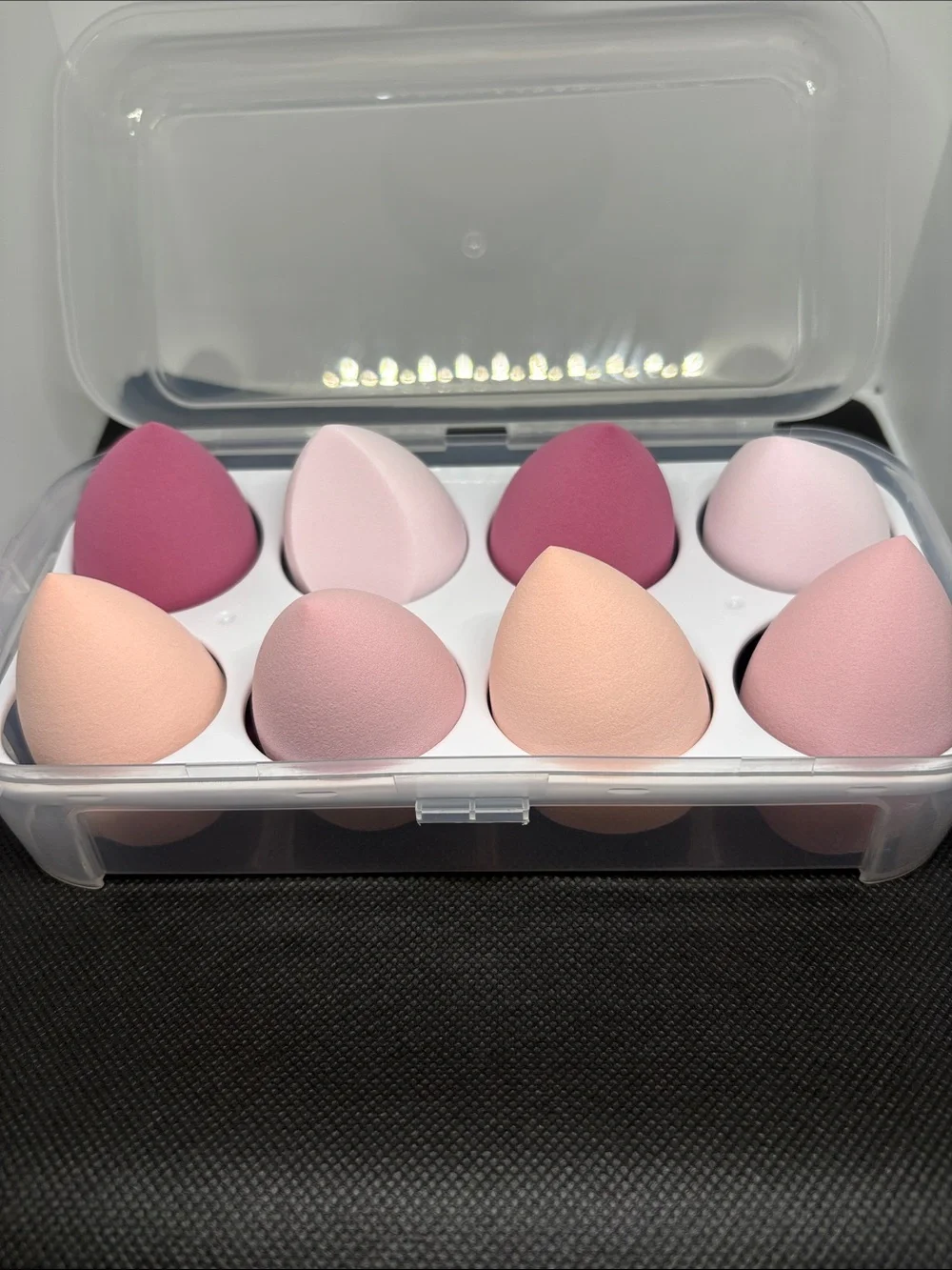 Makeup Sponge Set - Pink & Peach Blenders (8-Pack)